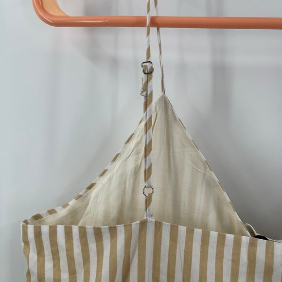 LINE & DOT Ryline Dress Size Small Yellow Stripe Yellow/Tan Ruffle Tie Waist NWT - Picture 10 of 16